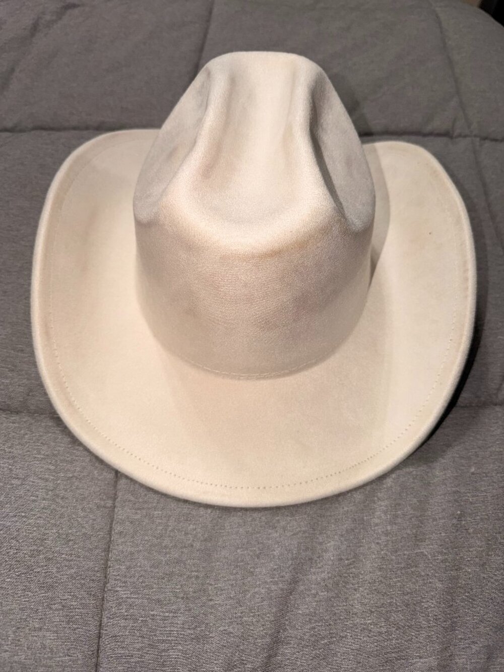 Cream Suede Cowboy hat